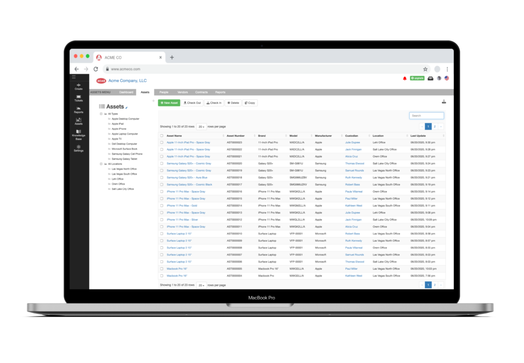 SeamlessDesk provides powerful IT Asset Management